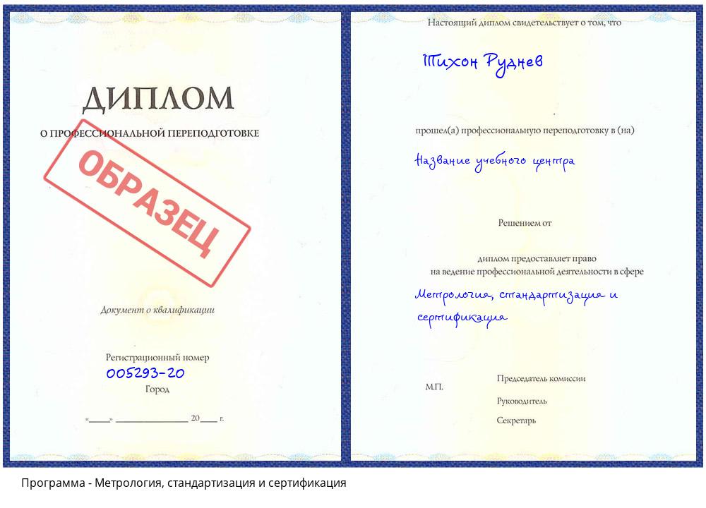 Метрология, стандартизация и сертификация Крым